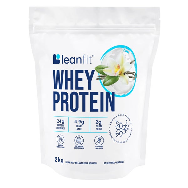 Whey Protein Vanilla Flavour - Leanfit - Health and Wellness - Canadian Distribution - Ships Free Within Canada on Orders Above CAD $199