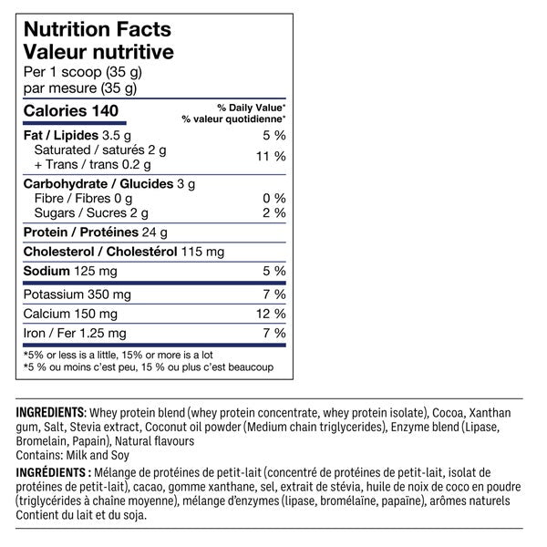 Whey Protein Chocolate Flavour - Leanfit - Health and Wellness - Canadian Distribution - Ships Free Within Canada on Orders Above CAD $199