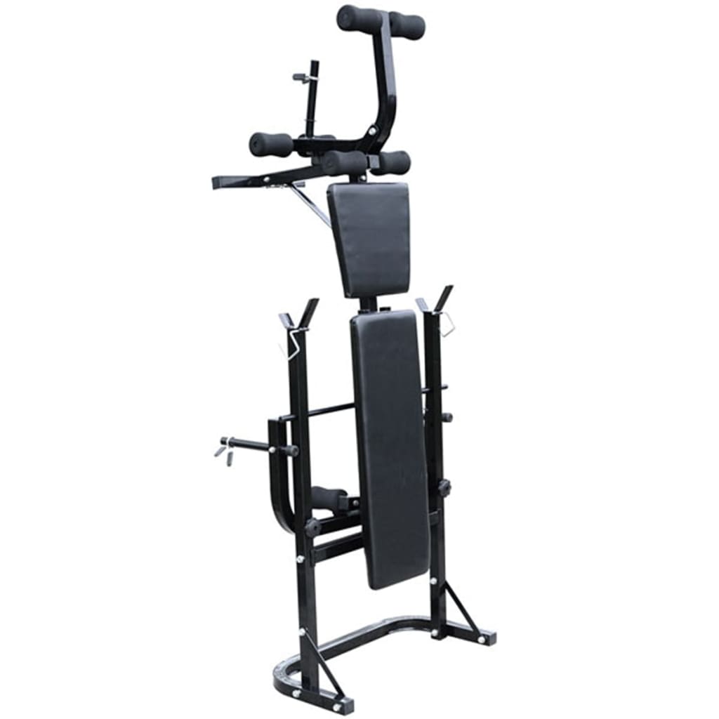 NNEVL Folding Weight Bench Dumbbell Barbell Set Home Gym