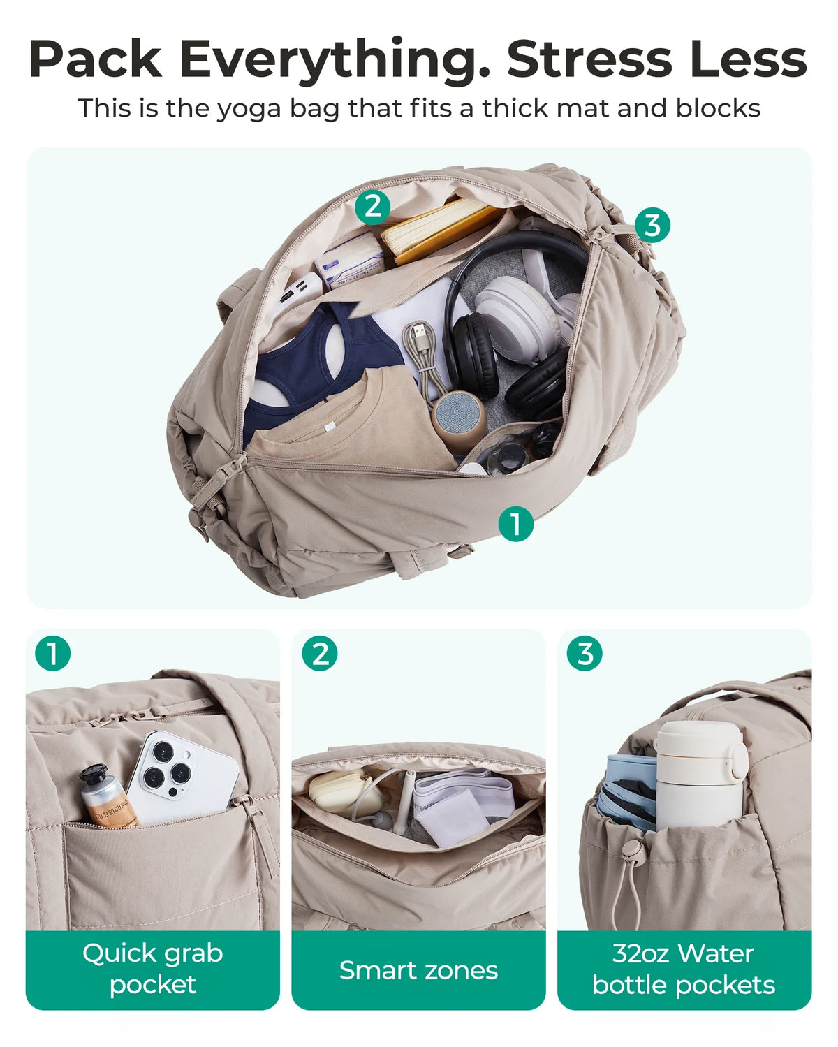 Women's Travel Gym Bag