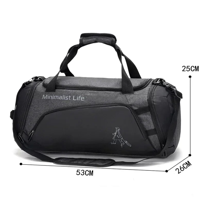 NNEOBA Premium Sports Gym Duffel Bag Grey