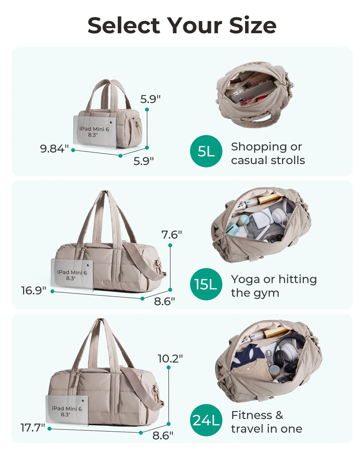 Women's Travel Gym Bag