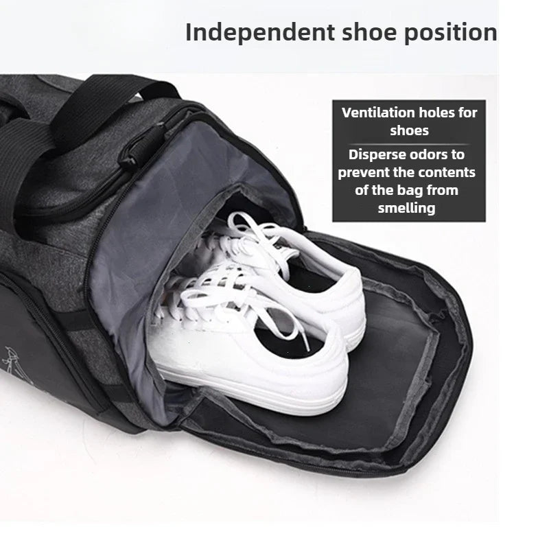 NNEOBA Premium Sports Gym Duffel Bag Grey