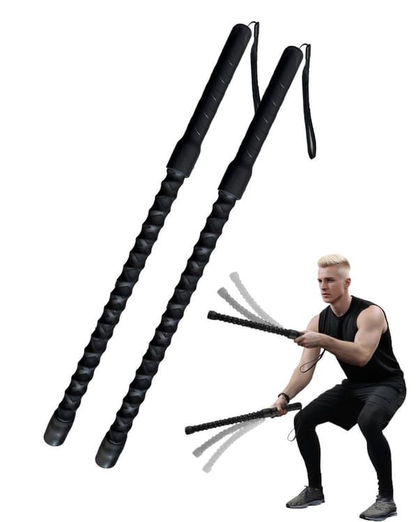 Cordless Weighted Battle Ropes for Home Gym & HIIT Training